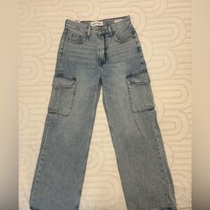 Aritzia Light Blue Cargo Jeans